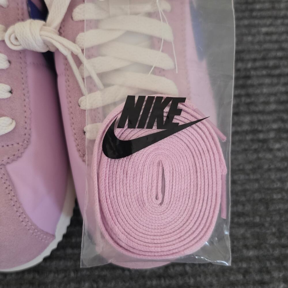 Nike Women's Size 10 Cortez Textile Sneaker Pink Sail Paramount Blue NIB - Picture 10 of 11